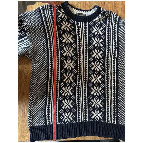 Croft & Barrow Winter Patterned Cosby Sweater Men's Size Large - Picture 4 of 4